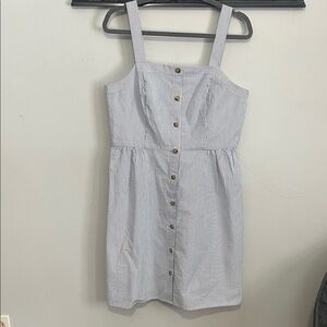 J. Crew Blue and White Striped Dress